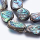 Natural Abalone Shell/Paua Shell Shell Beads Strands SSHEL-P014-05-2