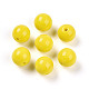 Perle di vetro di colore solido opaco&nbsp;GLAA-N007-10mm-A02-1