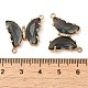Brass Pave Faceted Glass Connector Charms FIND-Z020-04V-3