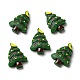 Cabujones navideños de resina opaca RESI-K019-37-1