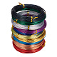 JEWELEADER 10 Colors 650 Feet Aluminum Wire 12 15 18 20 Gauge Bendable Metal Craft Wire Flexible Sculpting Beading Wire for DIY Wrapped Jewelry Manual Arts Making Rainbow Projects AW-PH0001-01-0.8mm-1