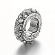 Antique Silver Plated Alloy Rhinestone Spacer Beads CPDL-E036-F05-2