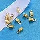Real 18K Gold Plated 925 Sterling Silver Cord Tips STER-K015-H160A-G-3