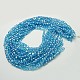 Electroplate Glass Beads Strands EGLA-D019-41-2