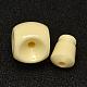 Dyed Synthetical Coral 3-Hole Guru Beads for Buddhist Jewelry Making CORA-L041-26-18mm-2