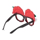 Montature per occhiali glitterate in plastica e tessuto non tessuto natalizio AJEW-E053-01B-3