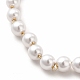 Collane di perline di plastica imitazione perla NJEW-P275-02G-3