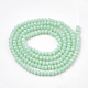 Chapelets de perles en verre opaque de couleur unie GLAA-S178-12B-10-2