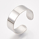 304 Stainless Steel Cuff Rings STAS-T045-22A-P-3