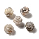 Perline di fiori intagliati in agata pazza naturale G-O156-B-23-1