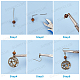 Kit per la creazione di orecchini pendenti fai da te sunnyclue DIY-SC0014-03AB-4