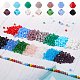 1680Pcs 14 Style Opaque Solid Color & Transparent Glass Beads GLAA-SZ0001-82-7