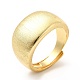 Регулируемое кольцо из латуни с простым покрытием для стойки для женщин RJEW-E064-18G-1