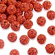 Polymer Clay Pave Rhinestone Beads RB-Q197-10mm-23-2