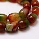 Natural & Dyed Peacock Agate Beads Strands G-A162B-A02-3