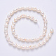Fili di perle di perle d'acqua dolce coltivate naturali PEAR-F007-70-3