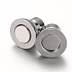 Round 304 Stainless Steel Magnetic Clasps STAS-I045-13-2