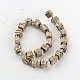 Electroplated Natural Dragon Bone Stone Beads Strands G-I177-05-2