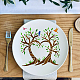 FINGERINSPIRE Love Tree Painting Stencil 11.8x11.8inch Reusable Two Trees Drawing Template for Decoration Life Tree Stencil Tree of Life Spring Nature Plant Stencil for Wall Wood Furniture Painting DIY-WH0391-0040-7