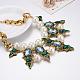 Fashion Women Jewelry Zinc Alloy Glass Rhinestone Bib Statement Necklaces NJEW-BB15489-A-6