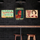 Globleland забавная куриная голова винтажная металлическая оловянная вывеска художественная табличка плакат ретро металлические настенные декоративные оловянные вывески 8 × 12 дюйма для домашней кухни AJEW-WH0189-076-5