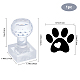 PH Pandahall Pfotenabdruck Seifenstempel Tier Katze Hund Fußabdruck Acrylstempel Seifenprägestempel Seifenkapitel Abdruckstempel für handgemachte Seife DIY-WH0350-013-4