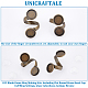 UNICRAFTALE 10 pcs Blank Ring Base Making Kits Brass Bezel Cuff Finger Rings Components with Double Flat Round with 30pcs Glass Cabochons Antique Bronze DIY Dome Ring Bezel Settings for Jewelry Making DIY-UN0004-74-5