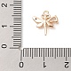 Подвески из прозрачного стекла с инкрустацией из латуни KK-S388-25G-3
