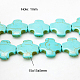Chapelets de perles en turquoise synthétique TURQ-H055-28-2