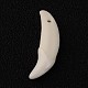 骨のペンダント  歯状  ホワイト  30~33x9~10x4~6mm  穴：1.5~2mm BONE-R017-2