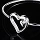 Simple Design Brass Heart Torque Bangles For Women BJEW-BB12227-4