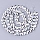 Chapelets de perles en verre électroplaqué EGLA-S176-09B-A01-2