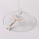 Pietra preziosa charms in vetro di vino AJEW-JO00003-3