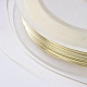 ジュエリー製作用丸銅線  ライトゴールド  0.3mm  約49.21フィート（15m）/ロール CWIR-E005-01-0.3mm-3