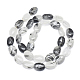 Chapelets de perles en quartz tourmaliné natura / quartz rutile noir G-D0001-19-2