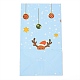 クリスマステーマクラフト紙袋  ギフトバッグ  スナックバッグ  長方形  トナカイの模様  23.2x13x8cm CARB-H030-B06-4
