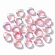 Transparent Spray Painted Glass Beads GLAA-T016-29A-1