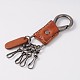 Cowhide Leather Alloy Keychain KEYC-A024-02-2