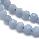 Chapelets de perles en angélite naturelle G-O171-08-4mm-3