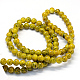 Baking Painted Glass Round Bead Strands DGLA-Q019-8mm-65-3