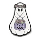 Spilla smaltata fantasma a tema Halloween JEWB-E023-06EB-04-1