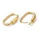 Rack Plating Brass Oval Hoop Earrings for Women EJEW-Z019-06G-2