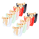 SUPERFINDINGS 10sets Length 5 Colors Gift Bags with Handles 21x17x7cm Paper Bags with Ribbon for Shopping Birthday Wedding Celebration Present Classrooms Holiday CARB-FH0001-01-1