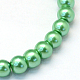 Perlas de perlas redondas de perlas de vidrio perlado pintado X-HY-Q330-8mm-69-2