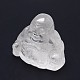 Cristal de cuarzo natural 3d buda decoración budista para el hogar G-A137-E01-2
