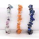 Ensembles de bracelets extensibles perlés de pierres précieuses naturelles X-BJEW-JB05700-3