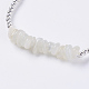 Ensembles de bijoux en pierre de lune blanche naturelle SJEW-JS00945-04-3
