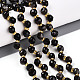 Natürliche silberne Obsidianperlenstränge&nbsp;G-T141-51-1