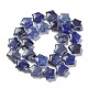 Natürlichen blauen Aventurin Perlen Stränge G-NH0005-015-3