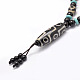 Buddhist Jewelry Natural Tibetan Agate Beaded Necklaces NJEW-F131-33-3